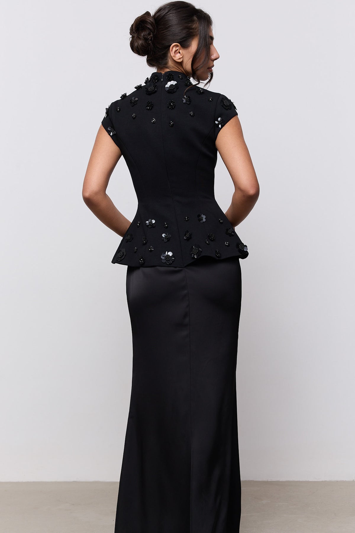 Embellished Appliqué Gown