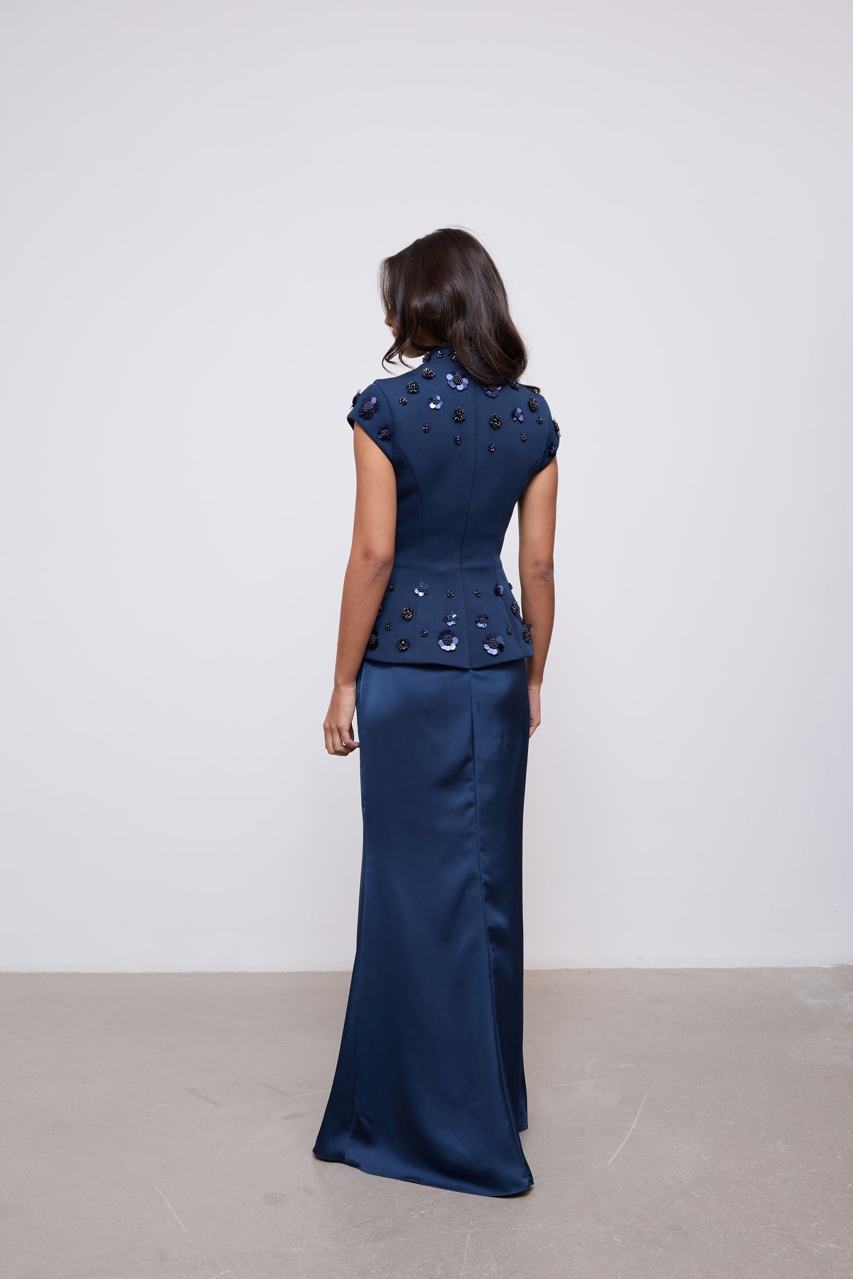 Embellished Appliqué Gown