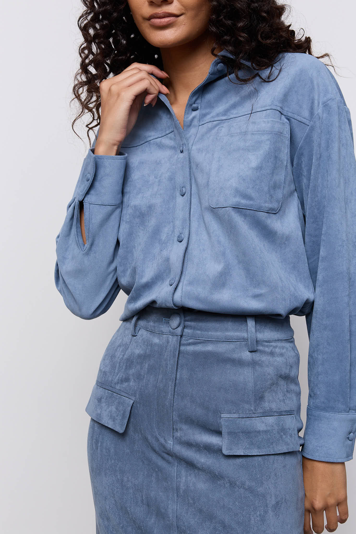 Faux Suede Shirt