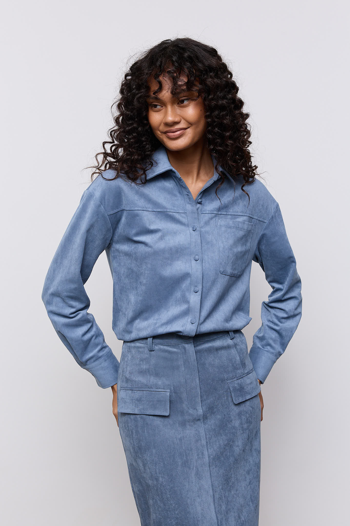 Faux Suede Shirt