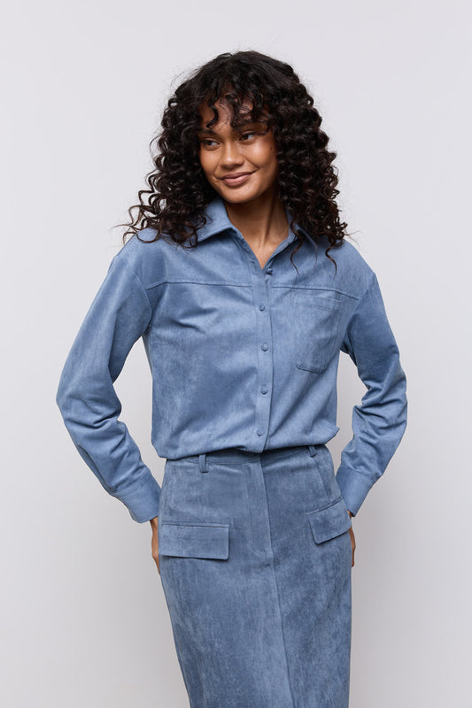 Faux Suede Shirt