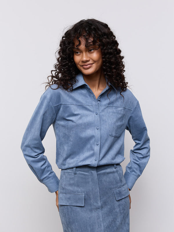 Faux Suede Shirt