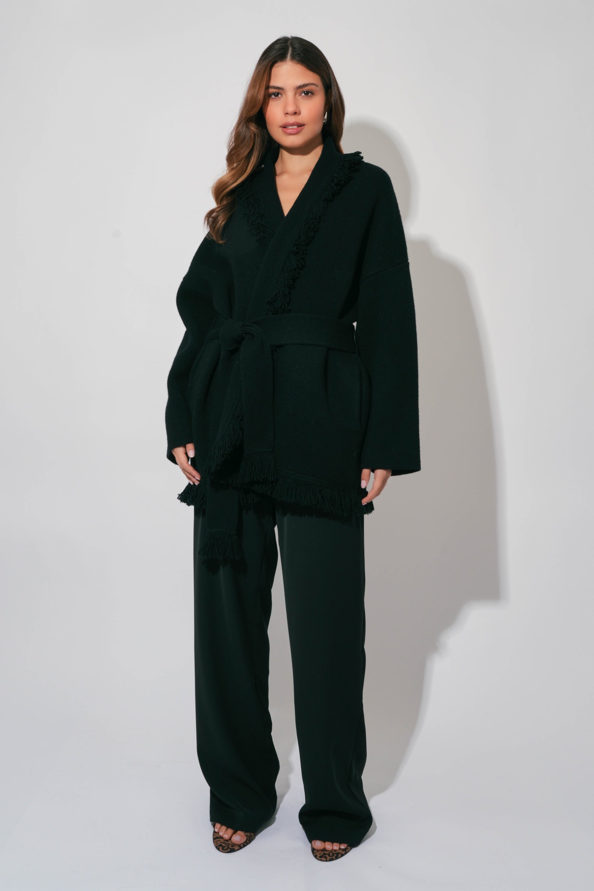 Wool Fringe Cardigan – Odd Muse