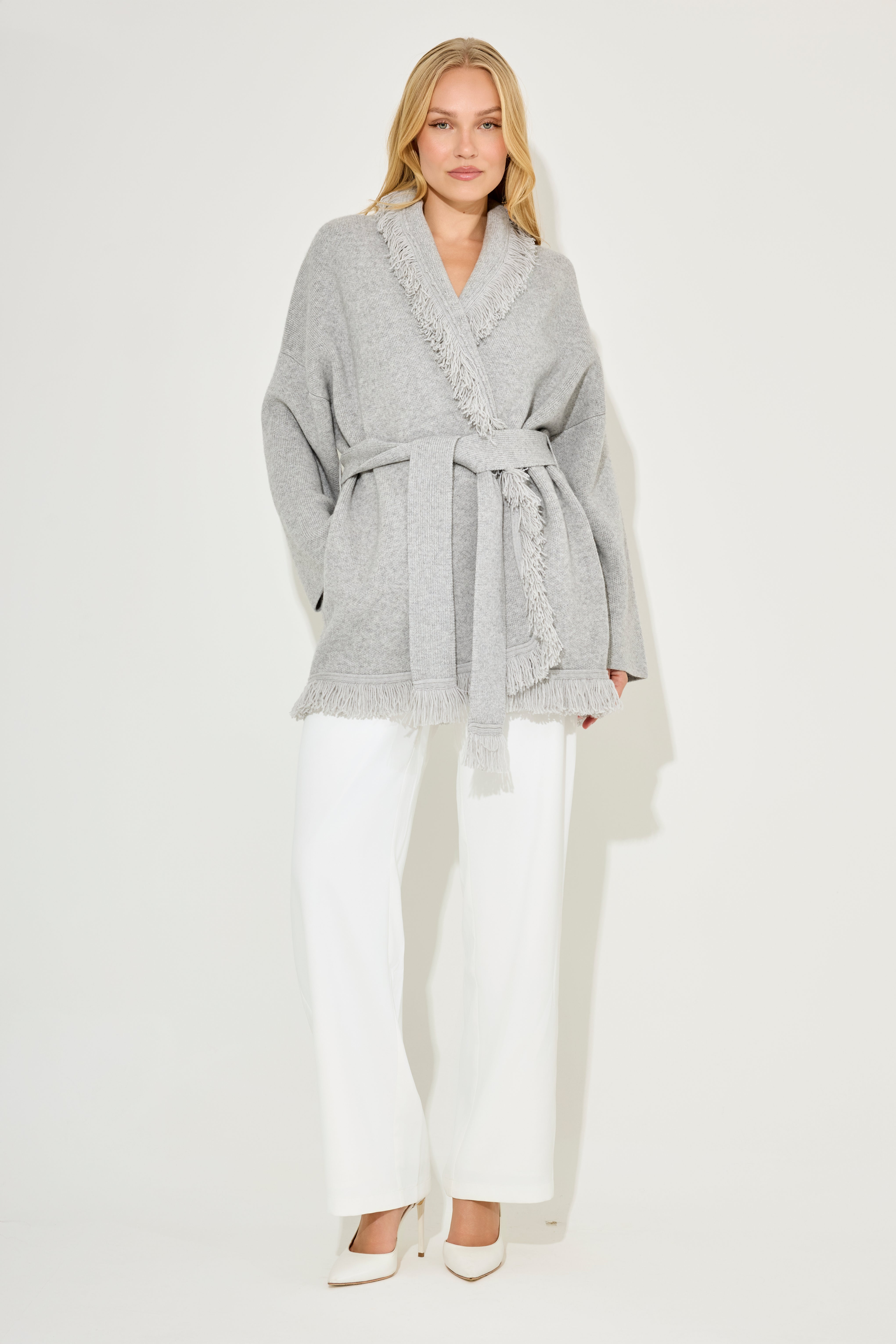 Wool Fringe Cardigan – Odd Muse