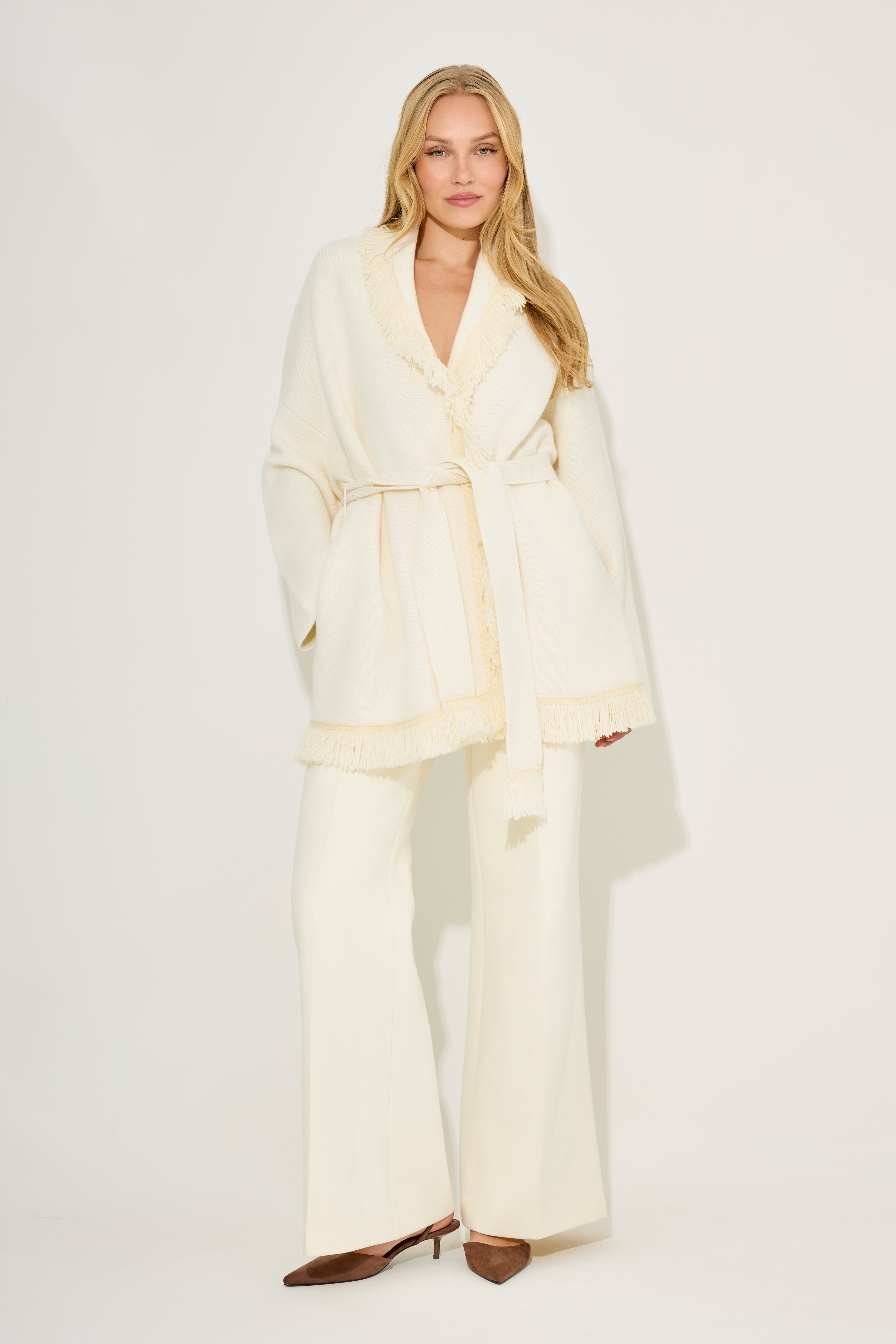 Wool Fringe Cardigan – Odd Muse
