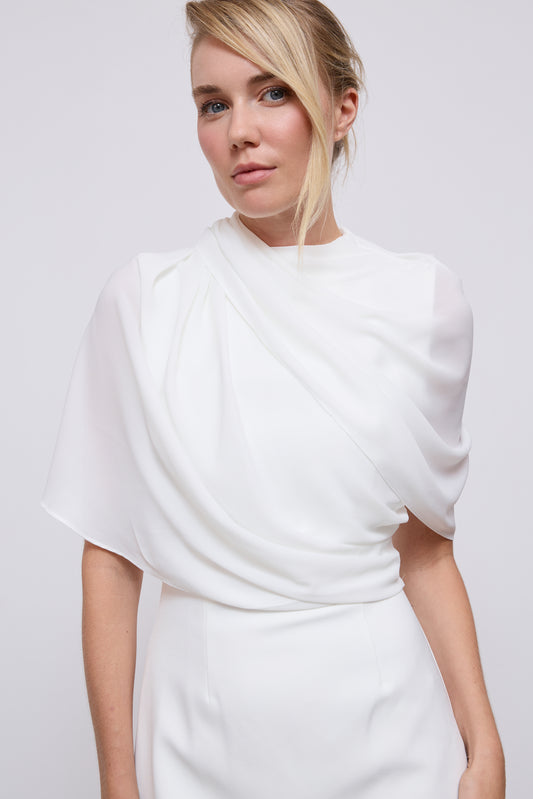 Gathered Midi Dress