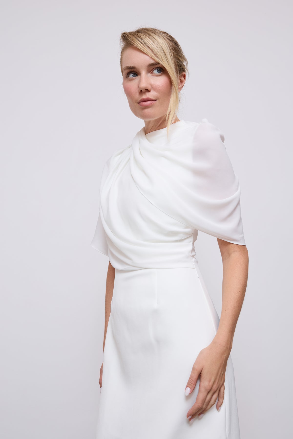 Gathered Midi Dress