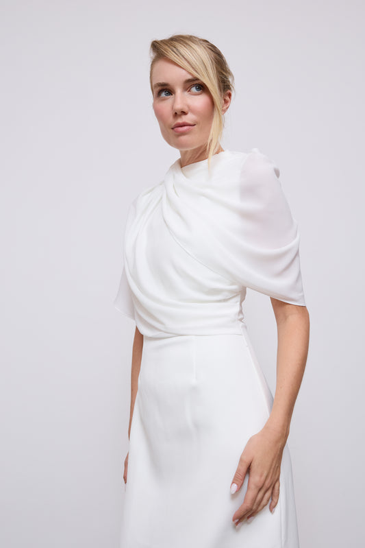 Gathered Midi Dress