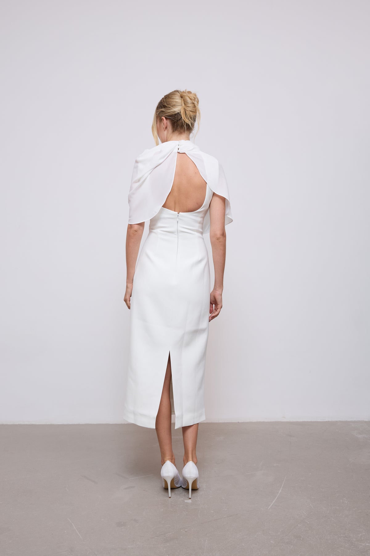Gathered Midi Dress