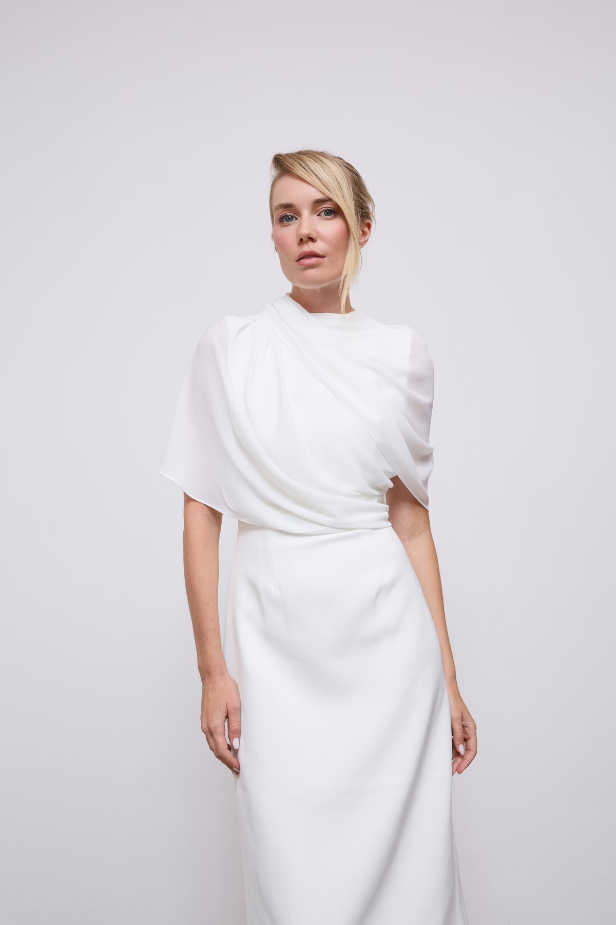 Gathered Midi Dress