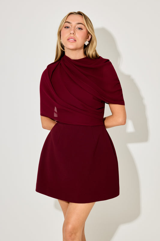 Gathered Mini Dress