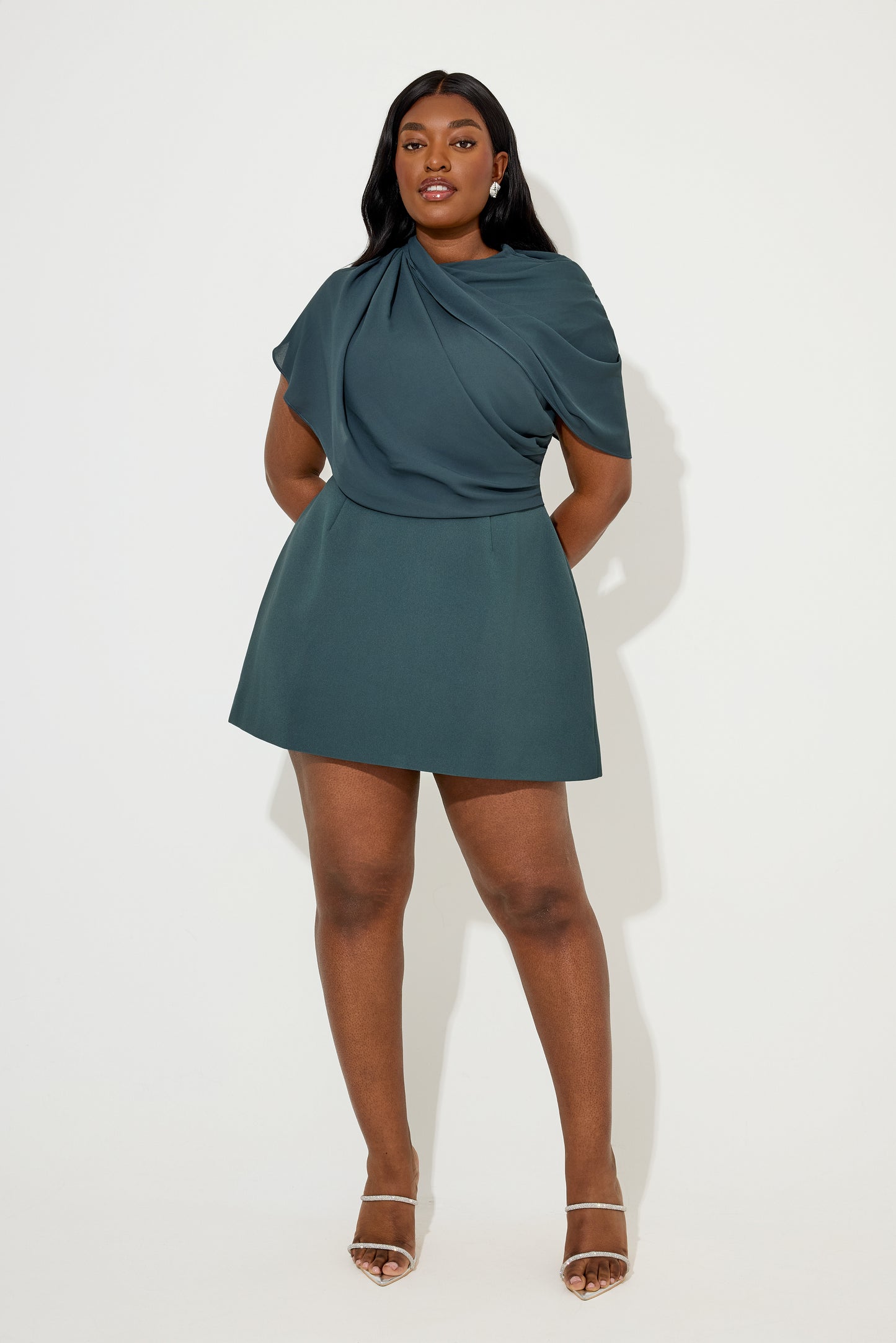 Gathered Mini Dress