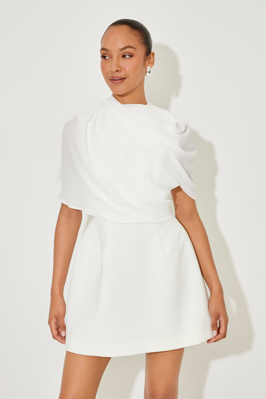 Gathered Mini Dress