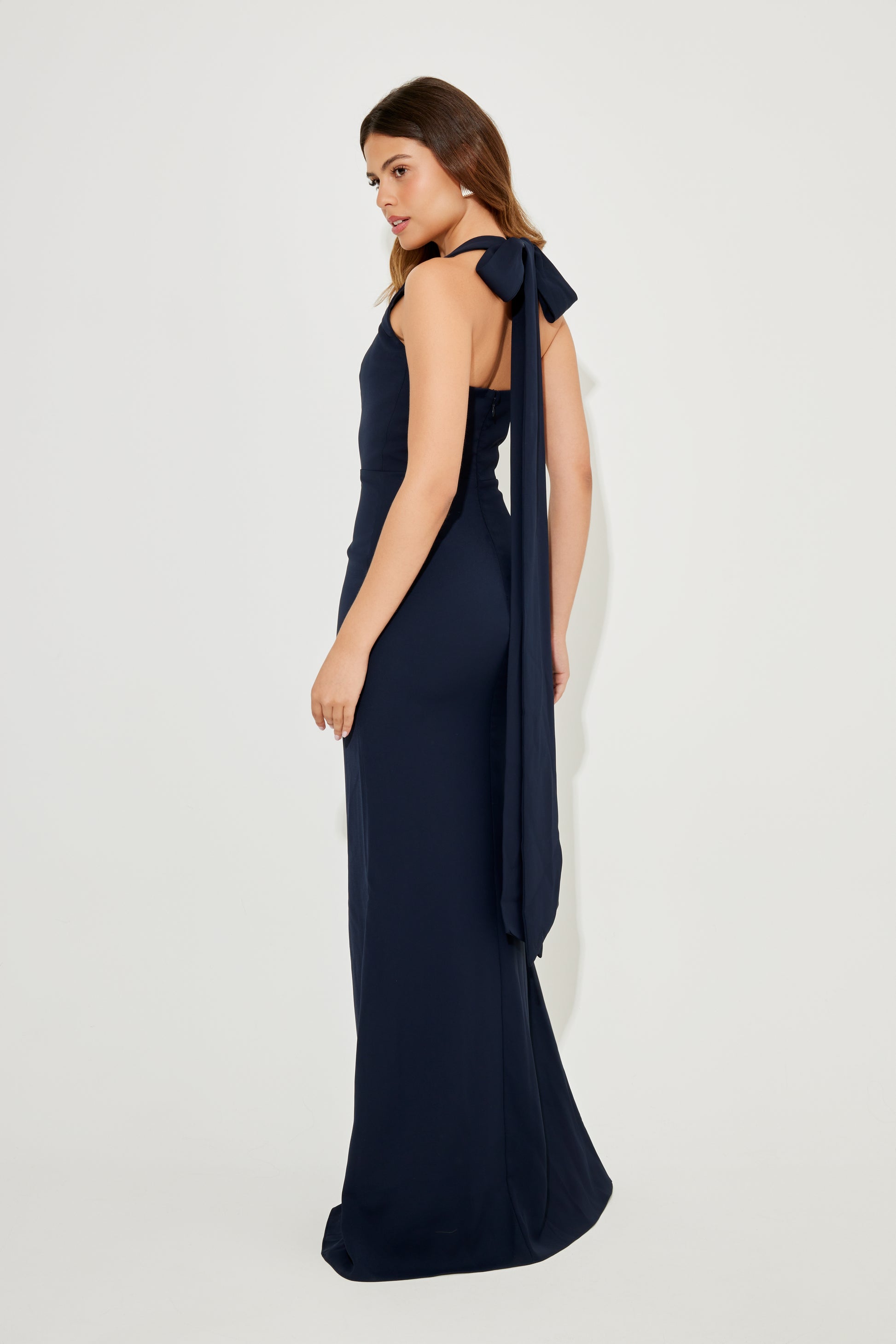 navy halter neck dress Halter Maxi Dress – Odd Muse