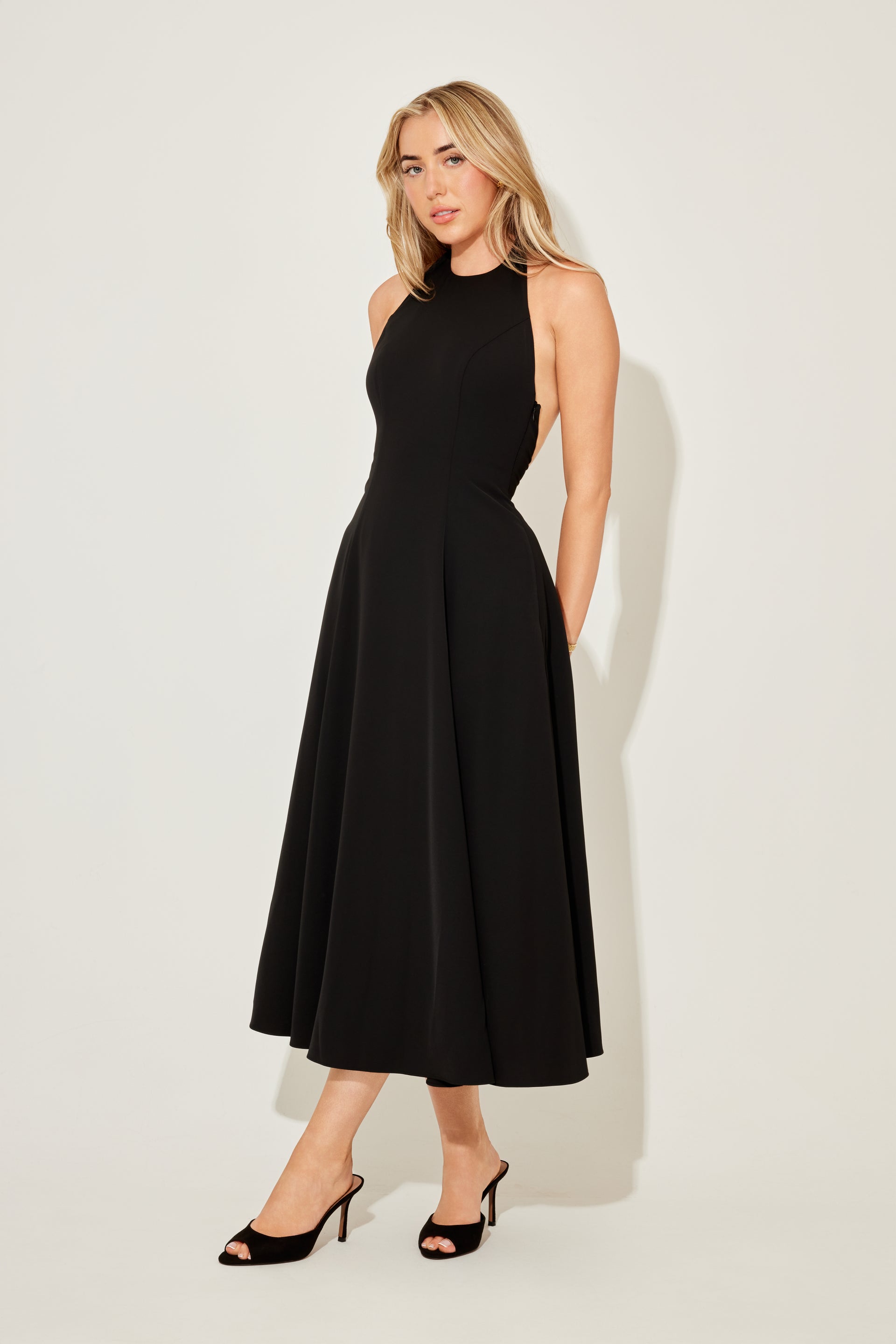 Low Back Midi Dress – Odd Muse