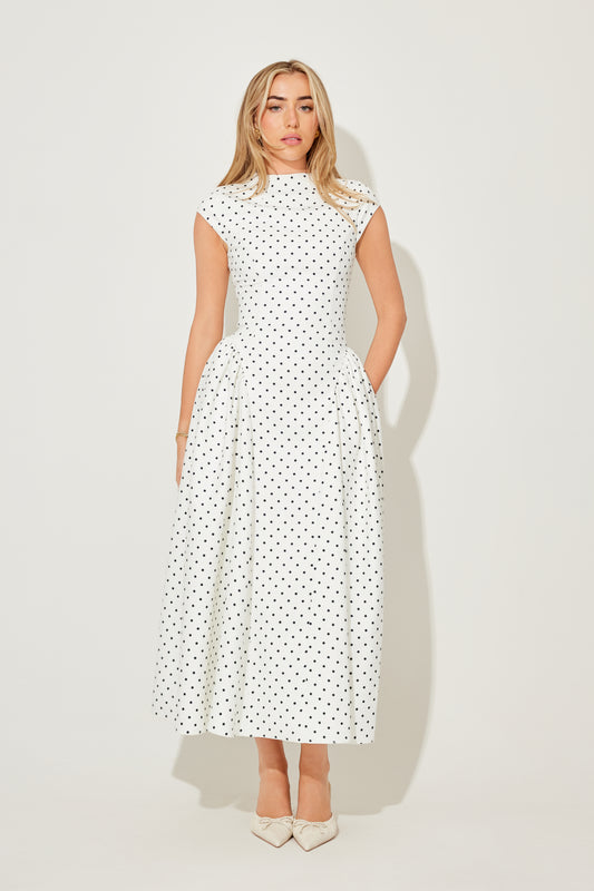 Cap Sleeve Midi Dress