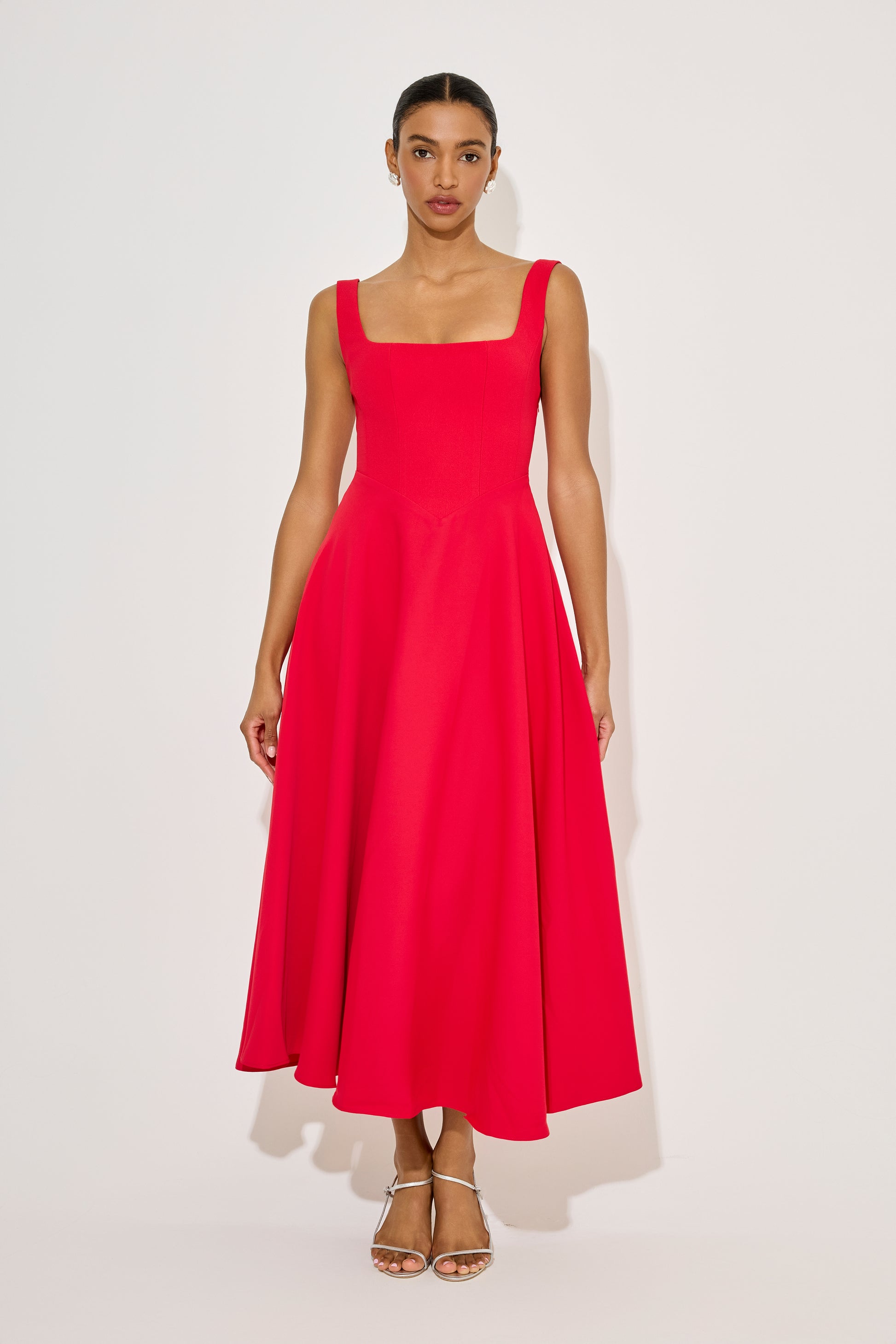 Square Neck Midi Dress – Odd Muse