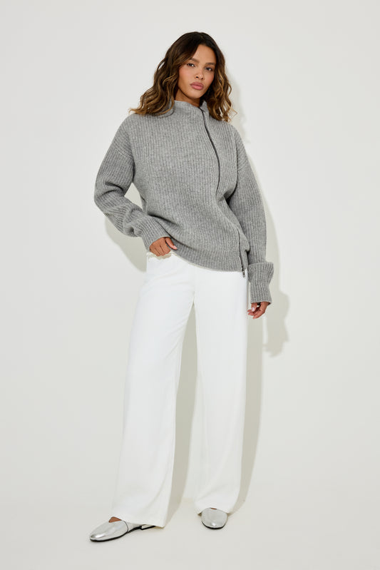 Wool Zip Jumper