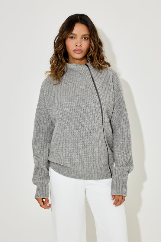 Wool Zip Jumper