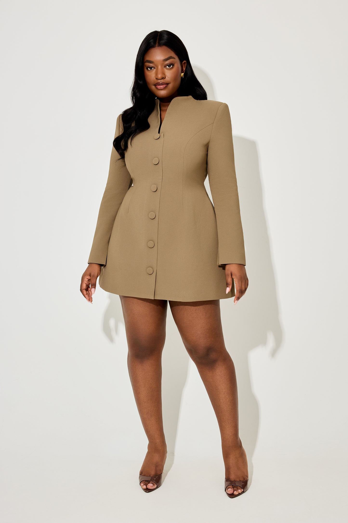 Long Sleeve Button Down Dress