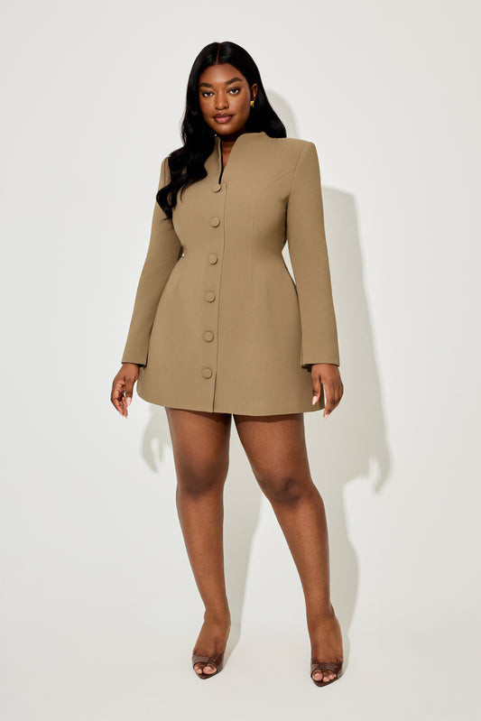 Long Sleeve Button Down Dress