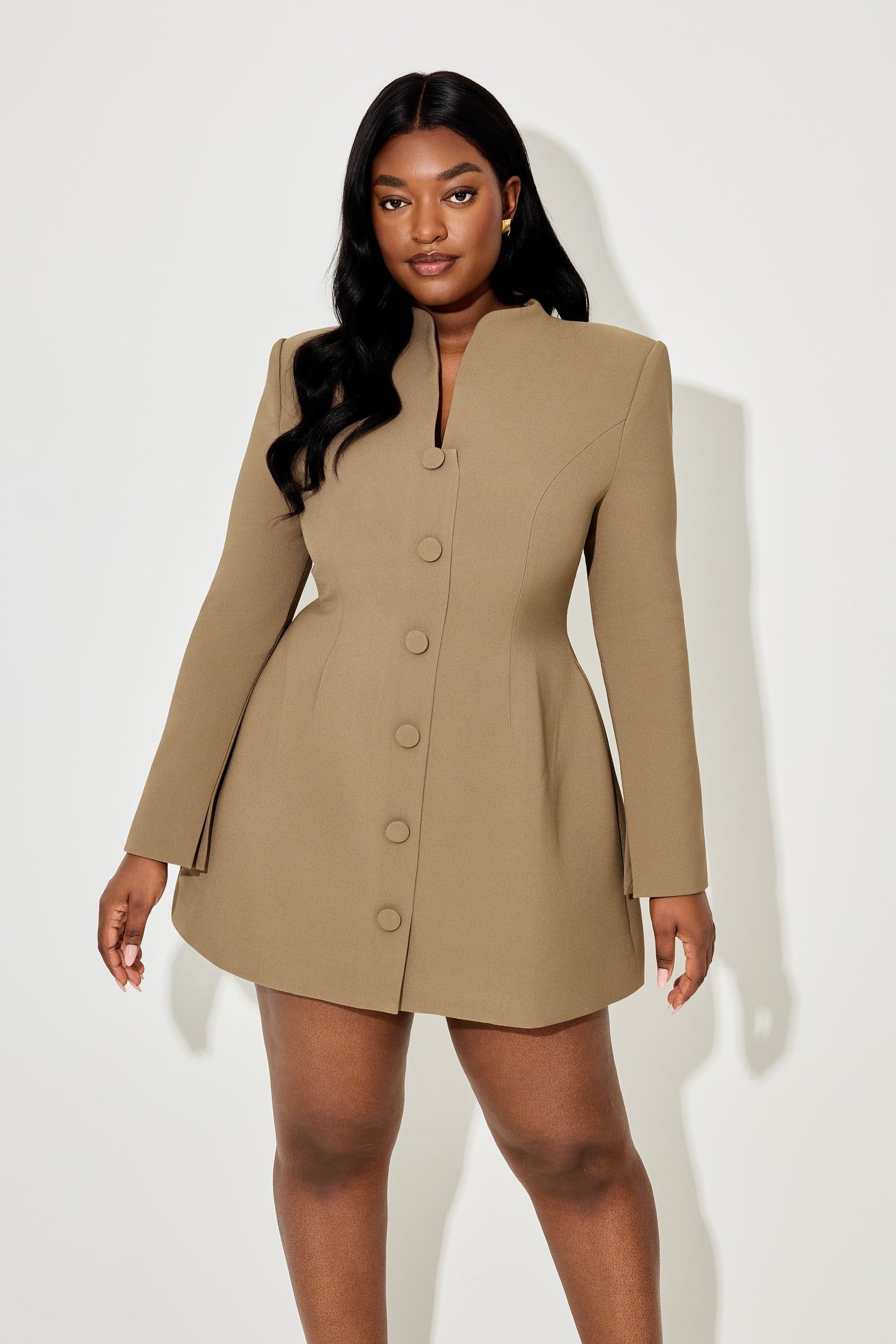 Long Sleeve Button Down Dress