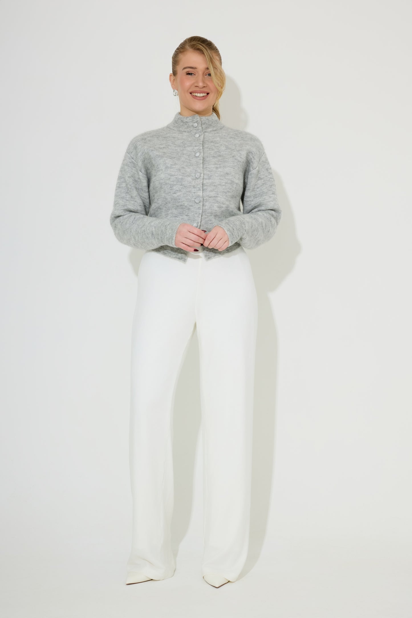 Mohair Button Cardigan