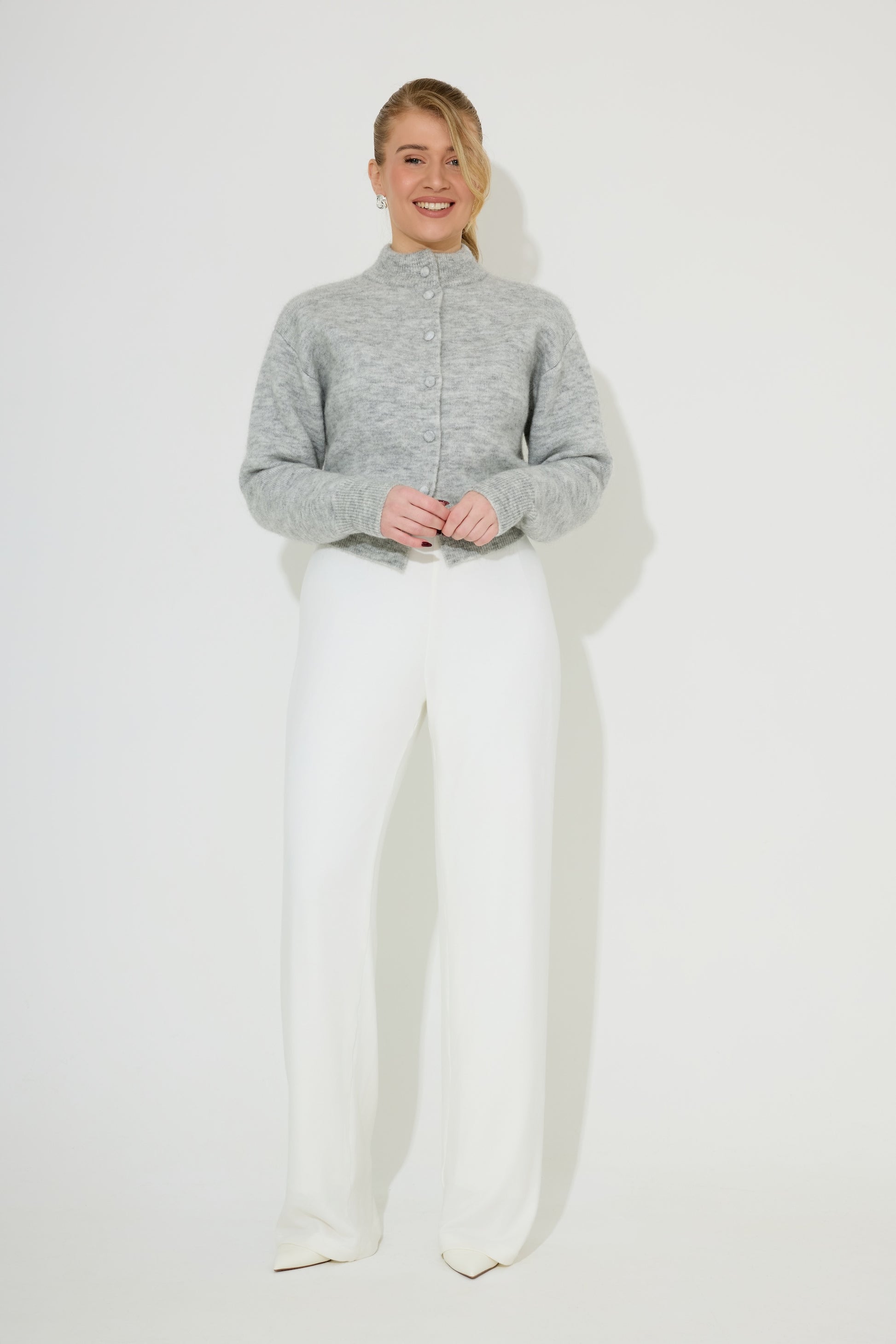 Mohair Button Cardigan