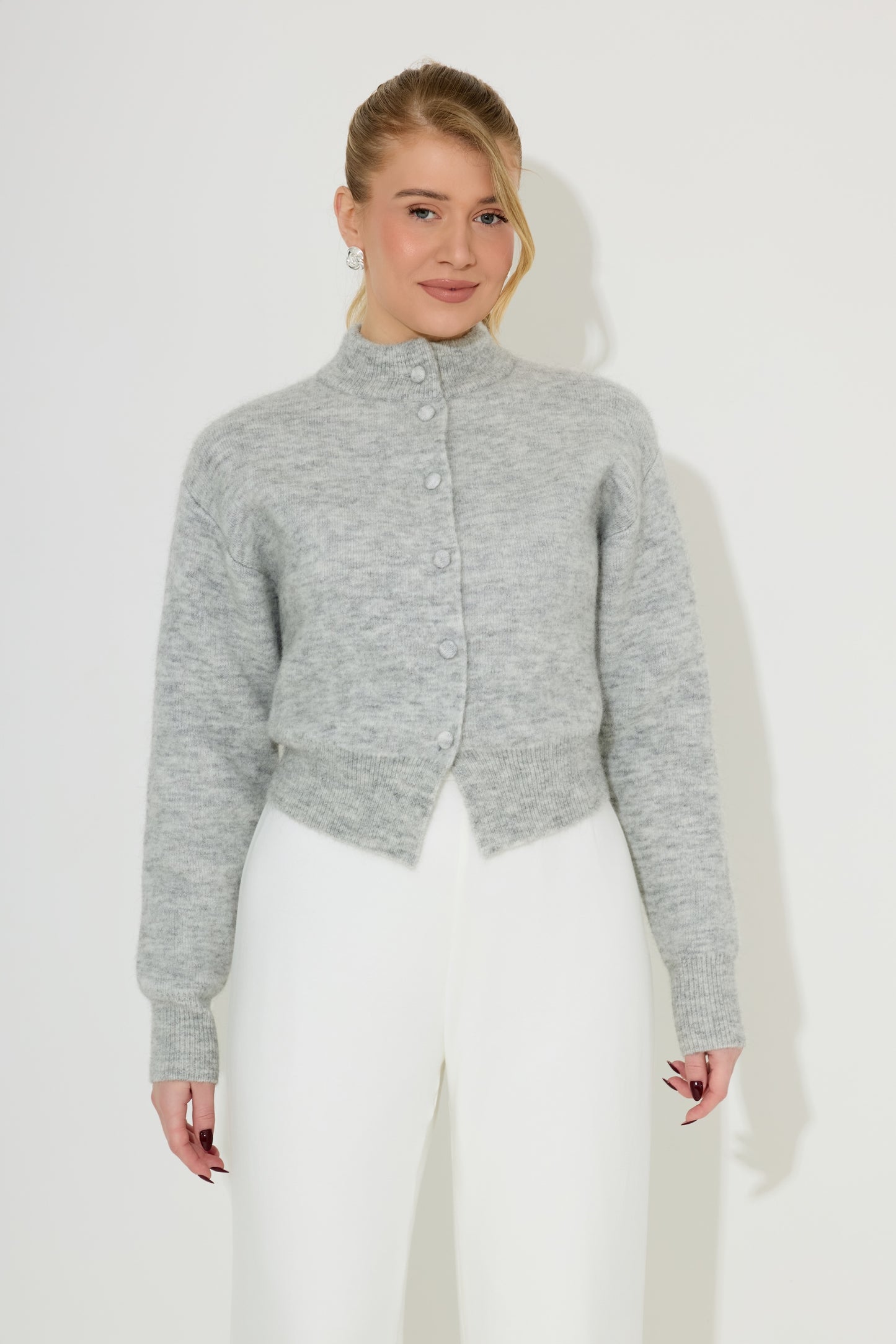 Mohair Button Cardigan