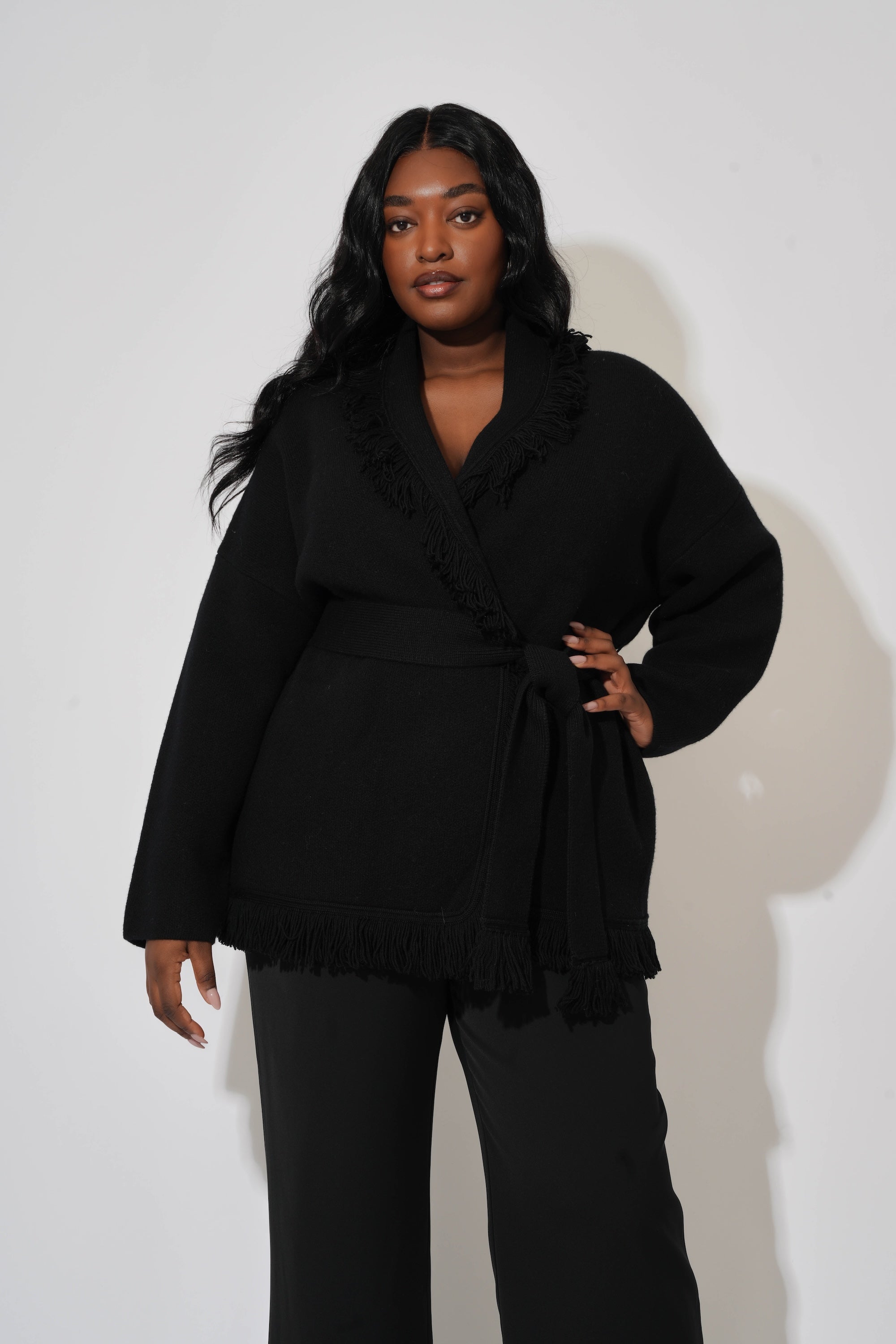 Wool Fringe Cardigan – Odd Muse