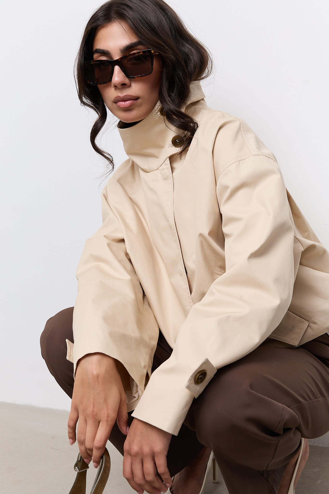Oversized Cotton Mix Jacket
