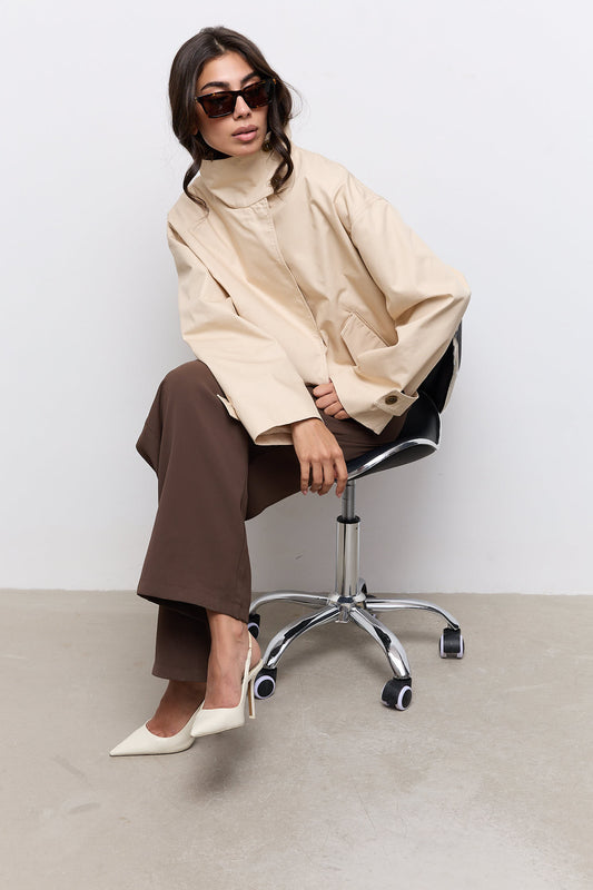 Oversized Cotton Mix Jacket