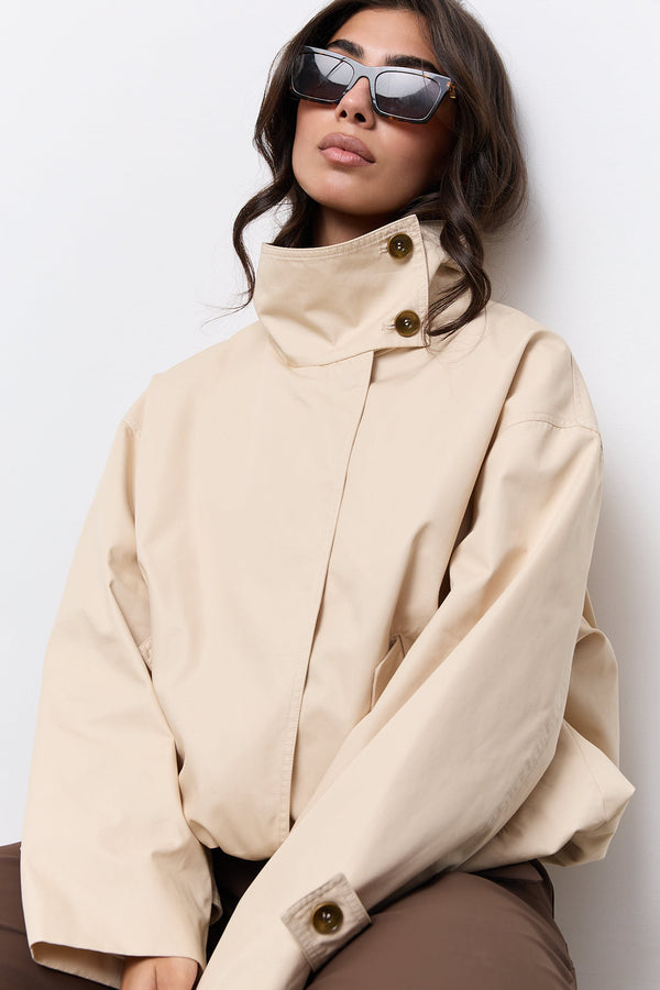 Oversized Cotton Mix Jacket