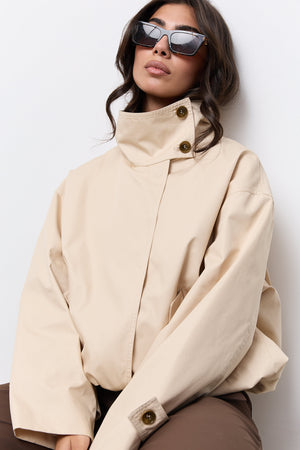 Oversized Cotton Mix Jacket