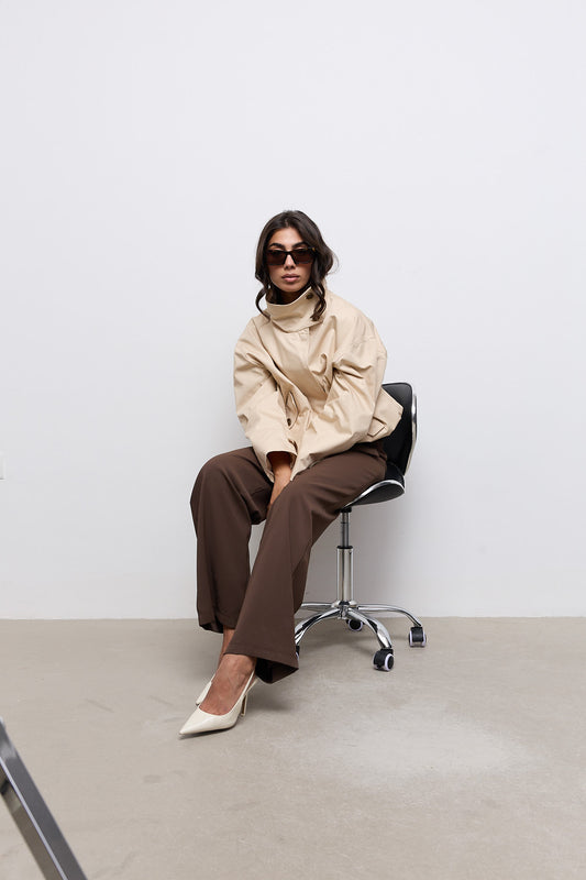 Oversized Cotton Mix Jacket