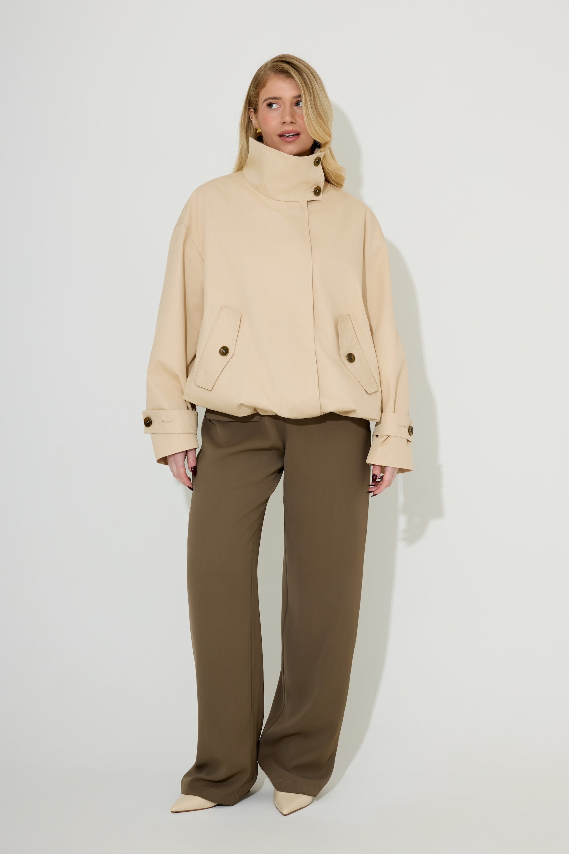 Oversized Cotton Mix Jacket