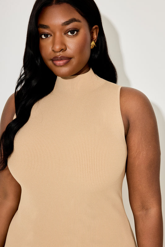 Ribbed Midi Dress