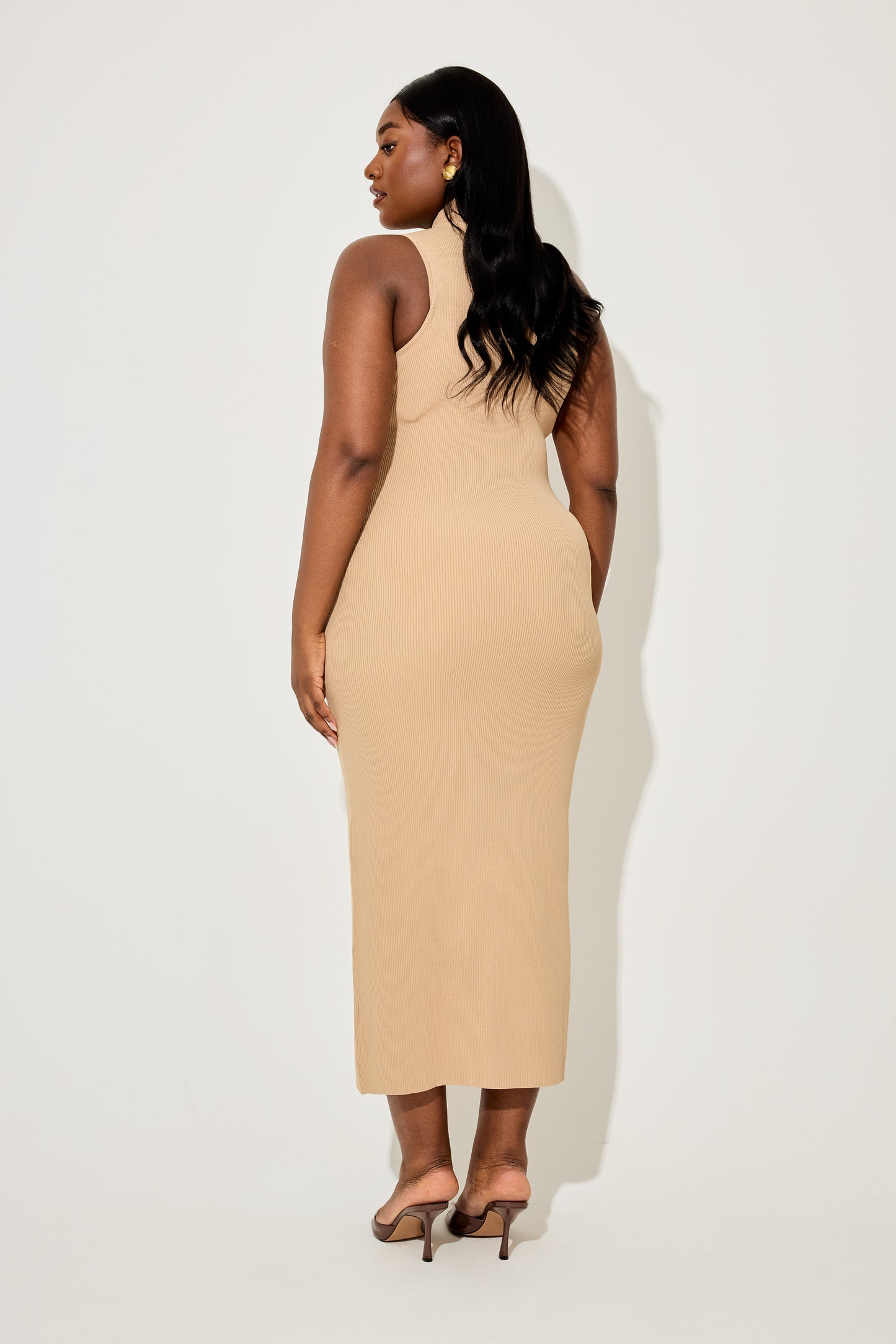 Ribbed Midi Dress