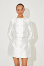 The Ultimate Muse Satin Button Mini Skirt