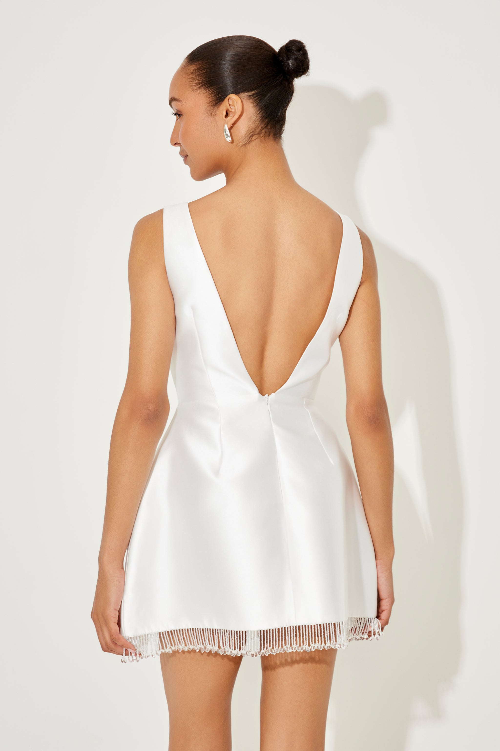 The Ultimate Muse Embellished Trim Mini Dress