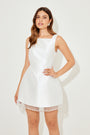 The Ultimate Muse Embellished Trim Mini Dress