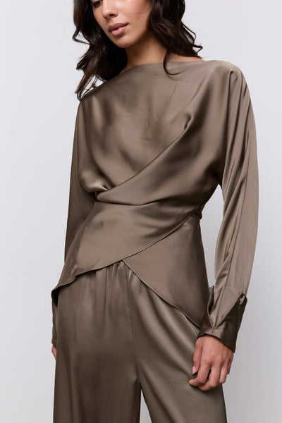 Satin Wrap Top – Odd Muse