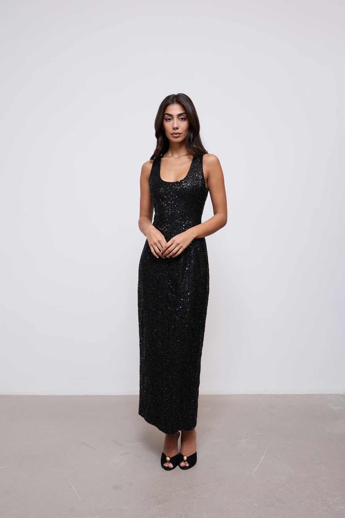 Sequin Midi Dress