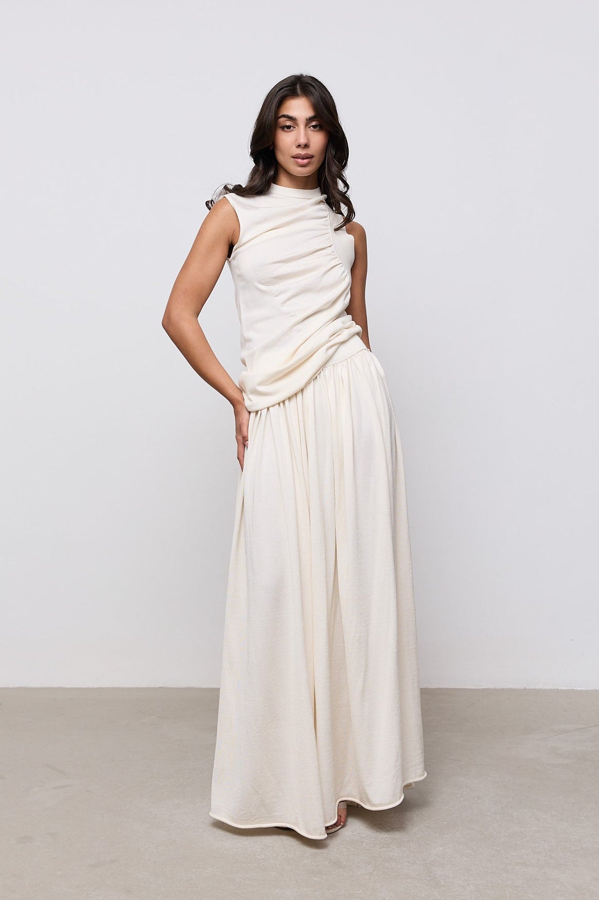 Sheer Knitted Maxi Skirt