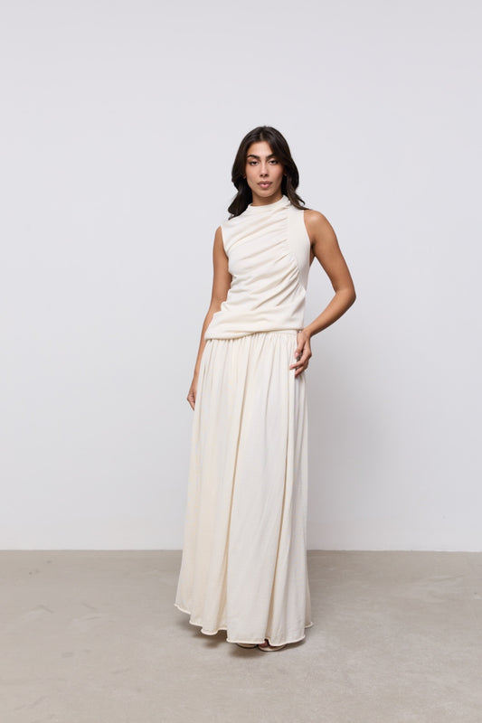 Sheer Knitted Maxi Skirt