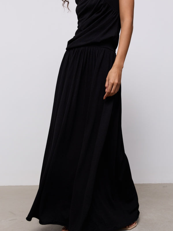 Sheer Knitted Maxi Skirt