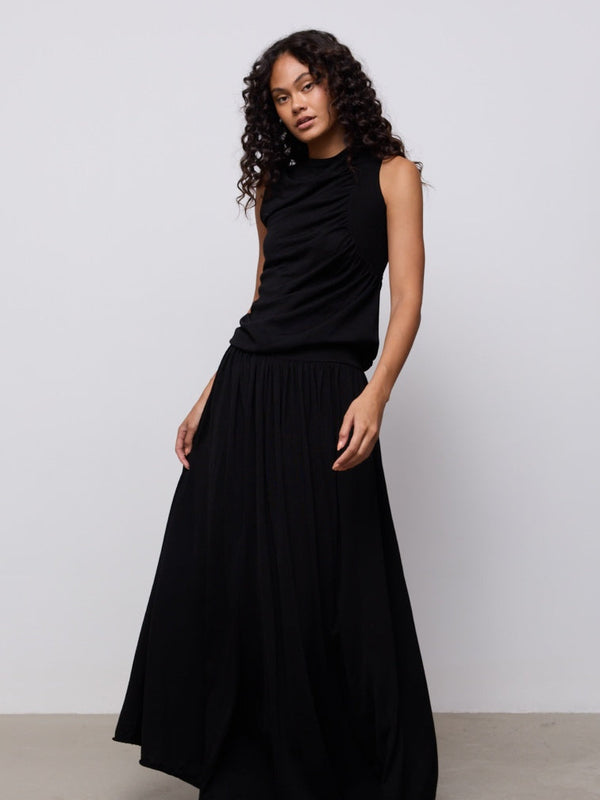 Sheer Knitted Maxi Skirt
