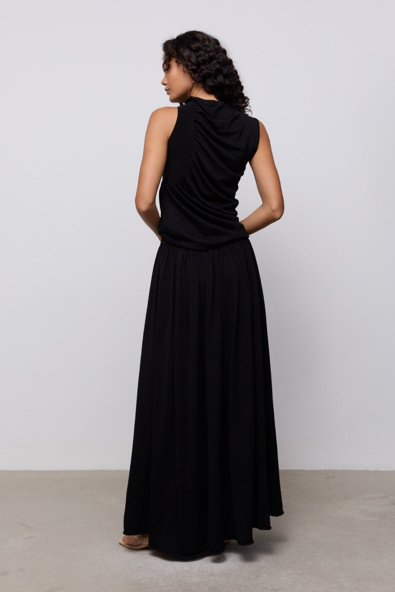 Sheer Knitted Maxi Skirt