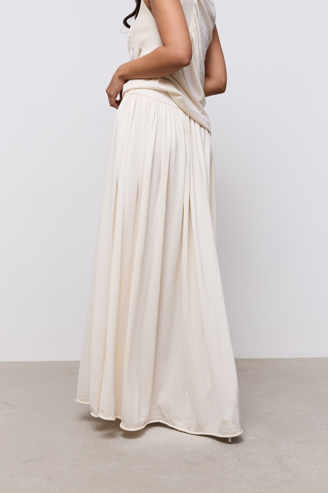 Sheer Knitted Maxi Skirt