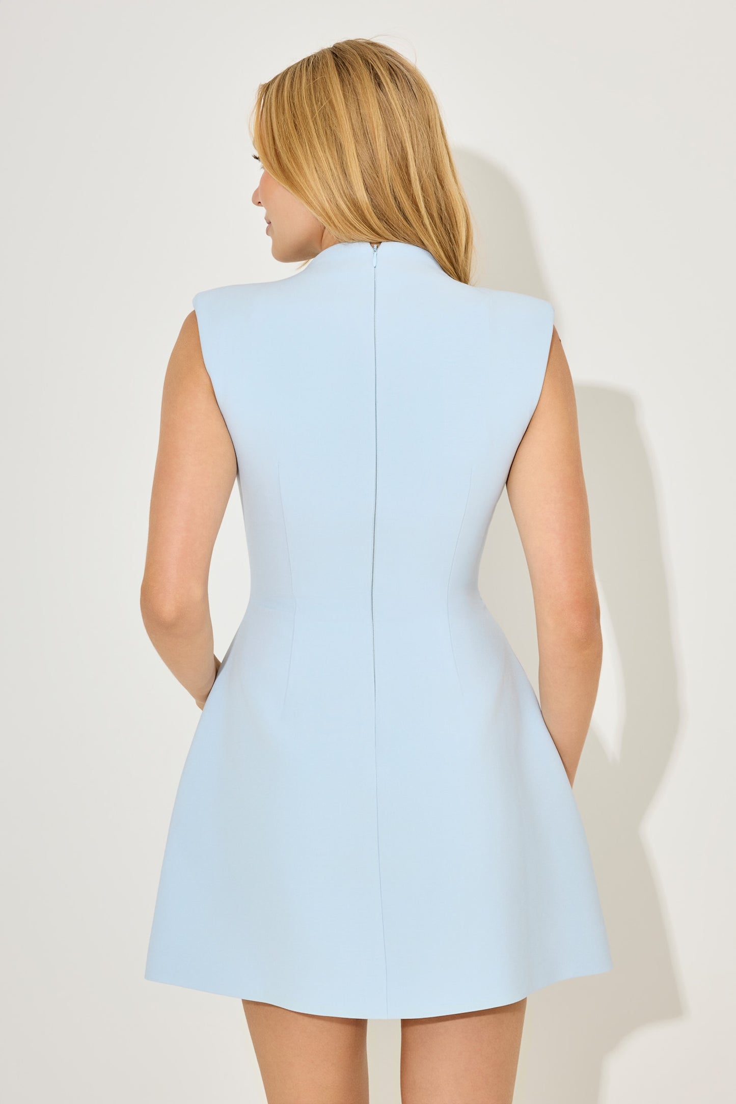 Sleeveless Button Mini Dress